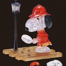 SNOOPY 偵探 水晶 3D PUZZLE(日版)