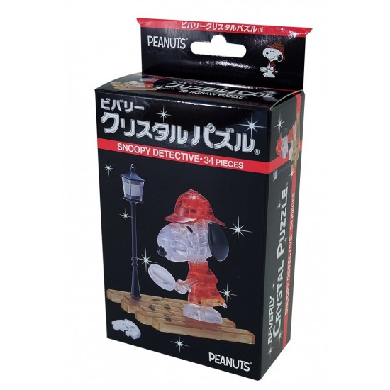 SNOOPY 偵探 水晶 3D PUZZLE(日版)