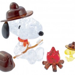 SNOOPY 露營 水晶 3D PUZZLE (港版)