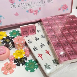 Hello Kitty 7分家用水晶麻雀(粉紅色) Hello Kitty 7分家用水晶麻雀(粉紅色)