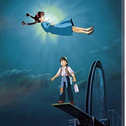 天空の城帆布板形拼圖