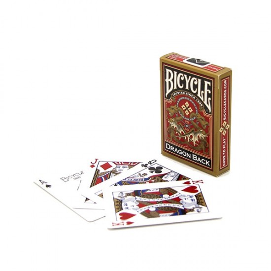 BICYCLE GOLD DRAGON BACK PLAYING CARDS