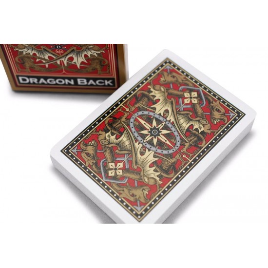 BICYCLE GOLD DRAGON BACK PLAYING CARDS