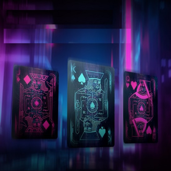 BICYCLE CYBERPUNK CYBERCITY PLAYING CARDS