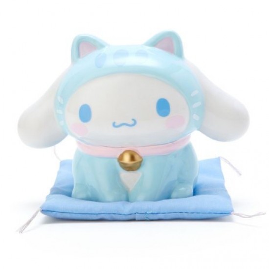 日本 Sanrio Cinnamoroll 玉桂狗 招財貓 陶瓷錢箱