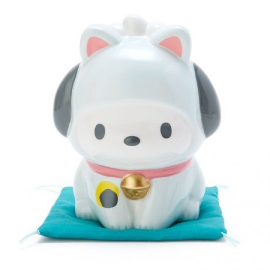 日本 Sanrio Pochacco PC狗 招財貓 陶瓷錢箱