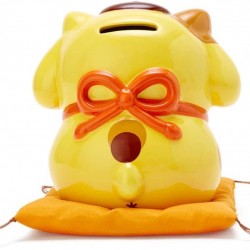 日本 Sanrio Pompompurin 布甸狗 招財貓 陶瓷錢箱 日本 Sanrio Pompompurin 布甸狗 招財貓 陶瓷錢箱
