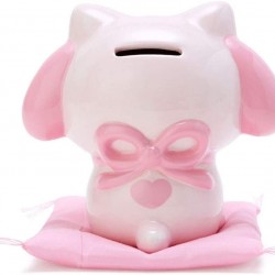 日本 Sanrio MELODY 招財貓 陶瓷錢箱 日本 Sanrio MELODY 招財貓 陶瓷錢箱