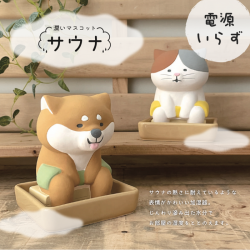 日本 Decole Paddy's Market 溫泉貓 柴犬 陶瓷 加濕器 日本 Decole Paddy's Market 溫泉貓 柴犬 陶瓷 加濕器