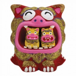 沖繩 石獅 幸福三口  沖繩 石獅 幸福三口