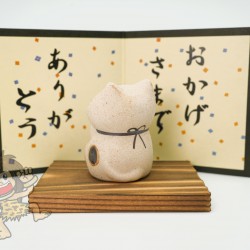 日本 萬古燒 感謝 招財貓 日本 萬古燒 感謝 招財貓