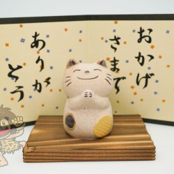 日本 萬古燒 感謝 招財貓 日本 萬古燒 感謝 招財貓