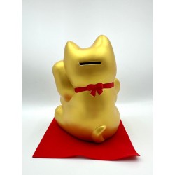 萬古燒 包羅萬有 招財貓 錢箱 (金)