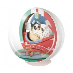 PAPER THEATER 紅之豚 波魯克乘飛行艇 場景紙模型