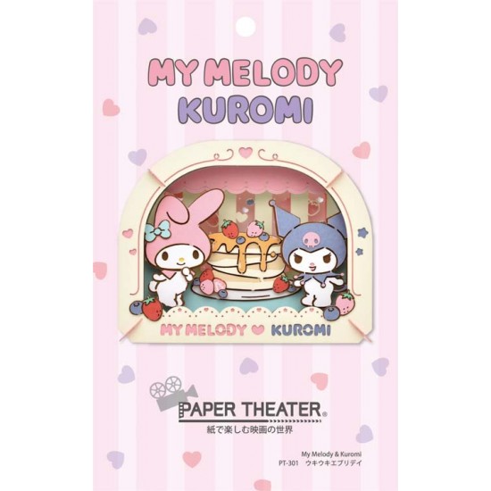 PAPER THEATER Melody & Kuromi 場景紙模型