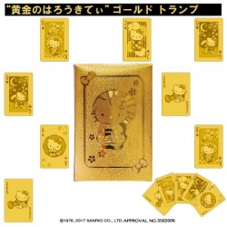 Sanrio Hello Kitty 葉朗彩 金色防水啤牌 Sanrio Hello Kitty 葉朗彩 金色防水啤牌
